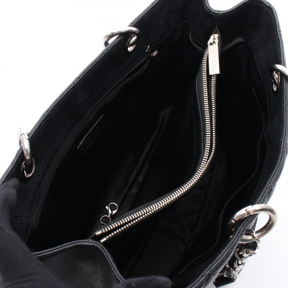 Chanel Matelasse Grand Shopping GST Tote Bag Calfskin Leather Black - Picture 3 of 7